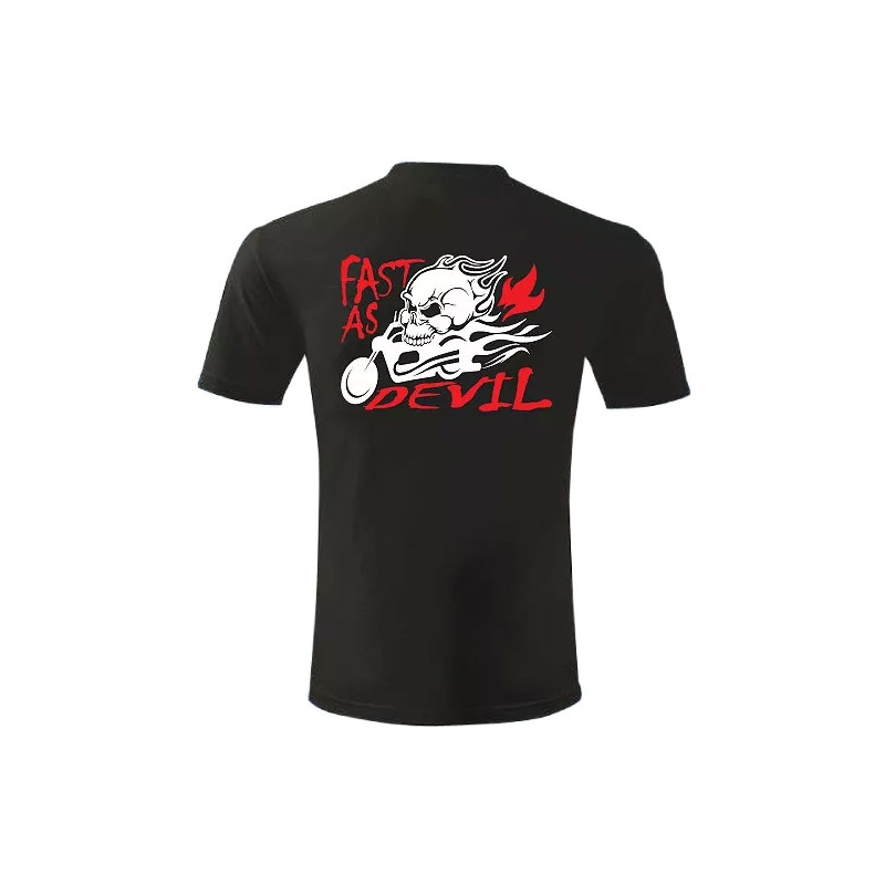 T-shirt s motivem Schnell wie der Teufel