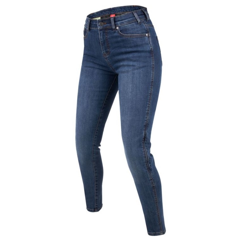 Rebelhorn Classic III SK gewaschene blaue Motorradjeans für Damen Ausverkauf