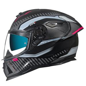 Integral Motorradhelm NEXX SX.100R Skidder schwarz-grau-rosa Ausverkauf