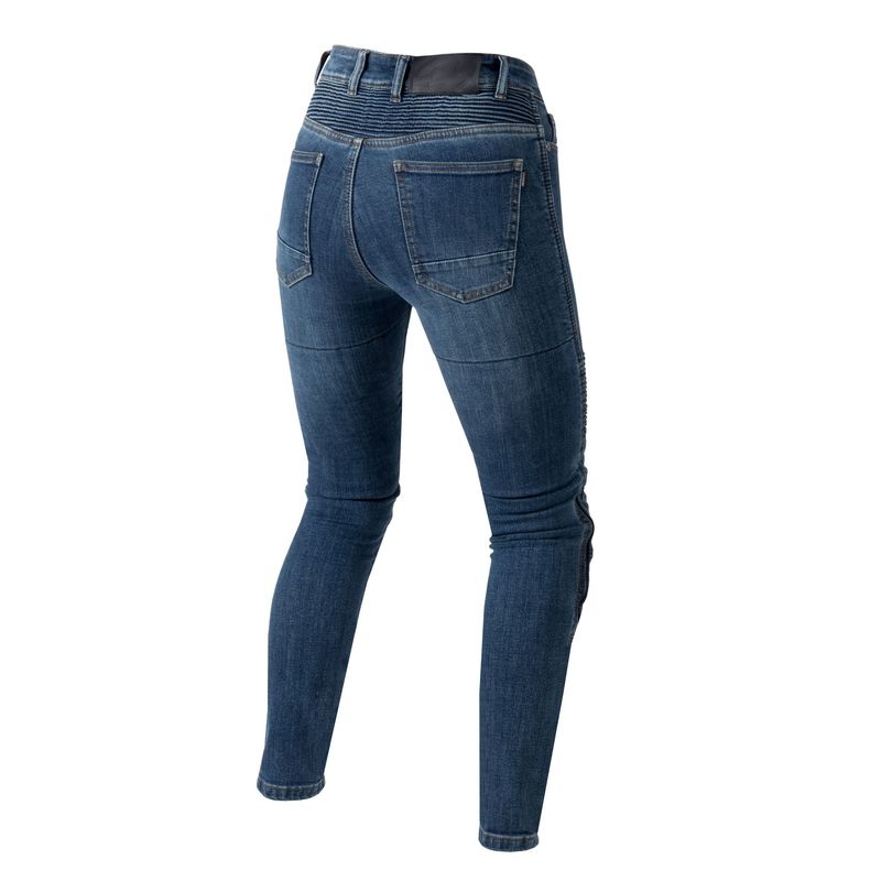 Ozone Agness II Motorradjeans für Damen in gewaschenem Blau Ausverkauf