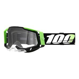 Motocrossbrille 100% RACECRAFT 2 Calcutta schwarz-grün (Plexiglas)