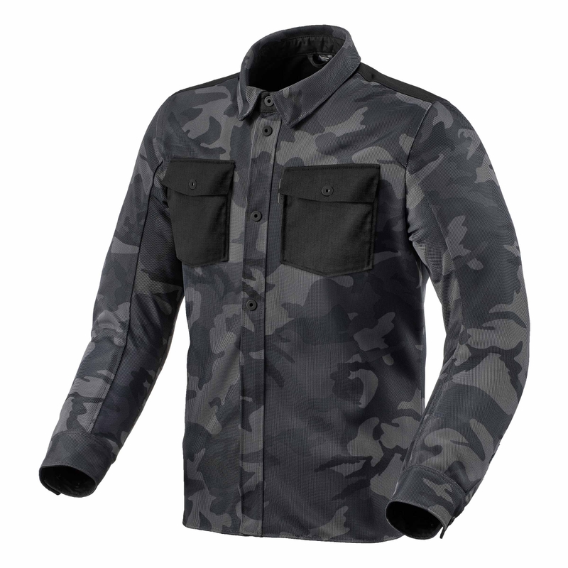Revit Tracer Air 2 Camo Grau Motorradhemd Ausverkauf