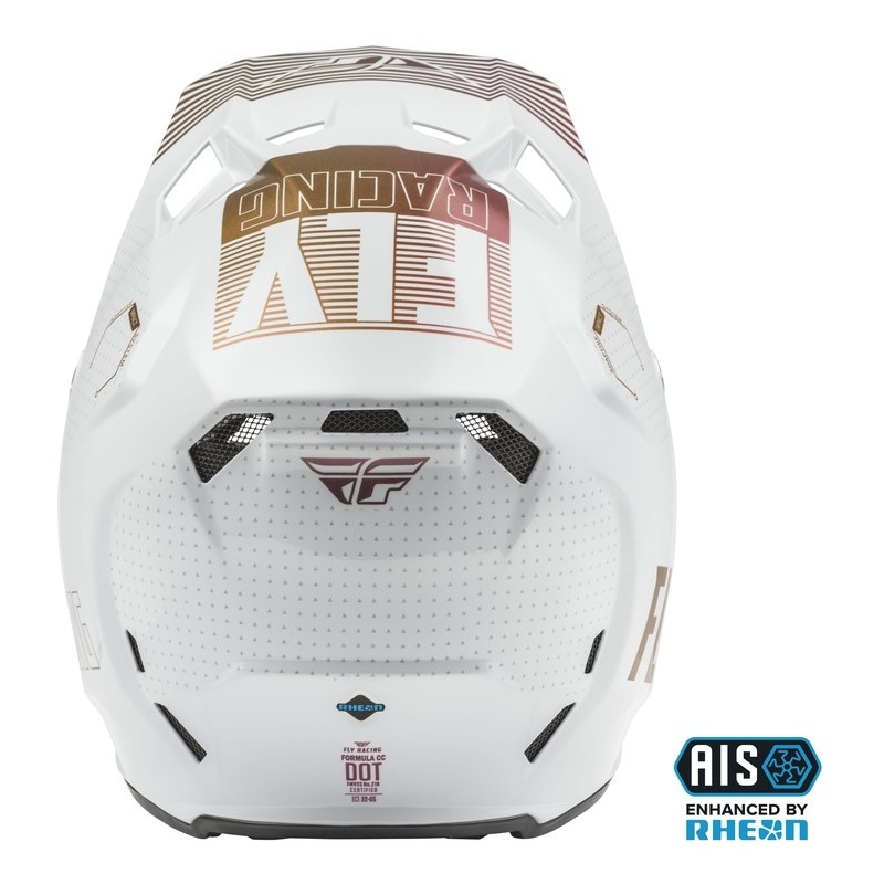 Motocross Helm FLY Racing Formula CC Primary weiß und kupfer