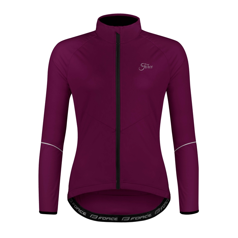 Damen Fahrradjacke FORCE Arrow lila Ausverkauf