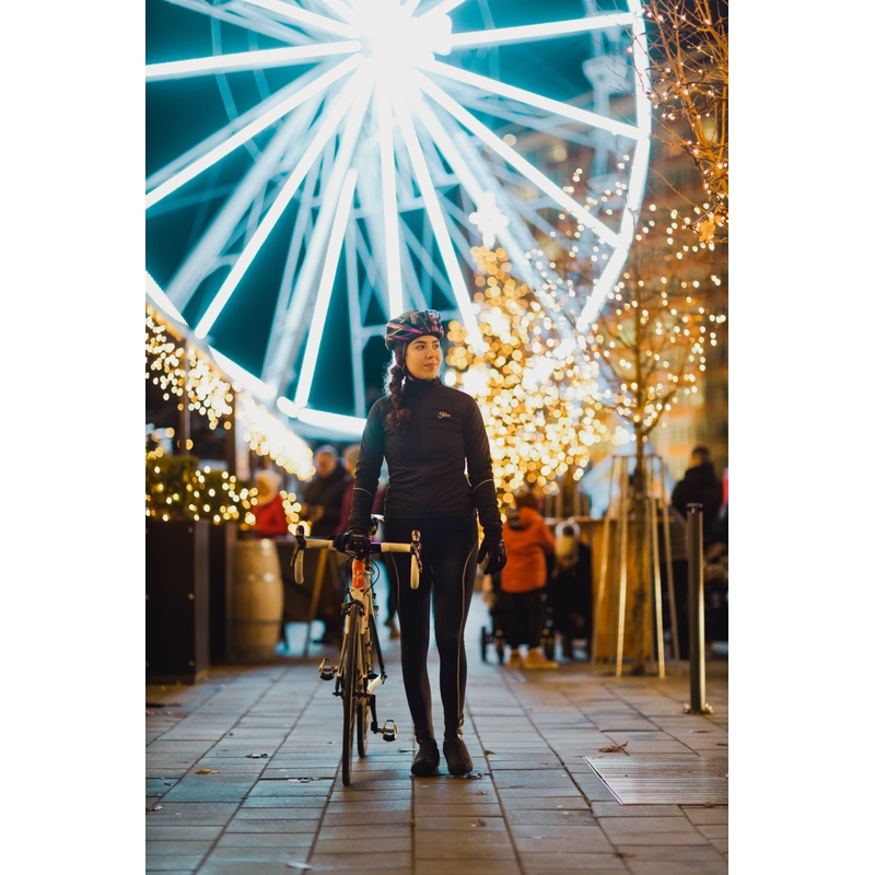 FORCE Arrow Damen Fahrradjacke Schwarz Ausverkauf