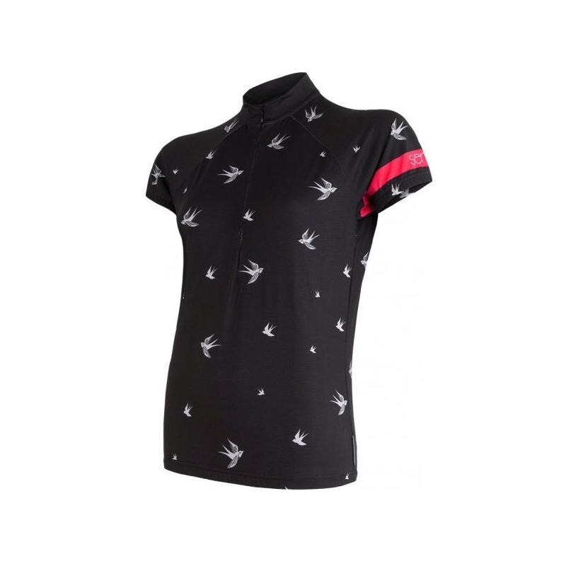 Damen Trikot Sensor Schwalbe schwarz - kurzarm Ausverkauf