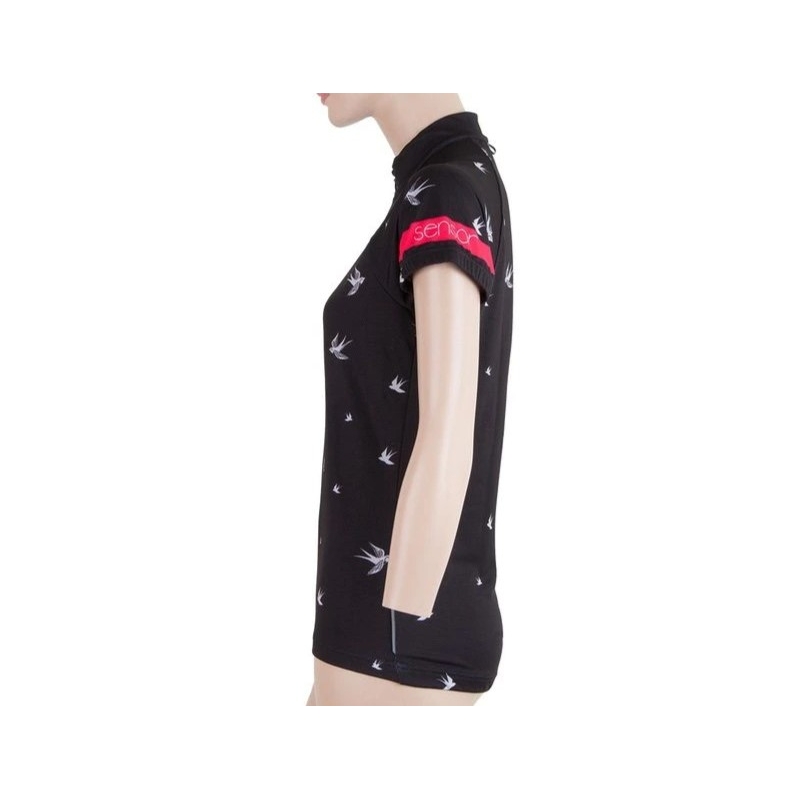 Damen Trikot Sensor Schwalbe schwarz - kurzarm Ausverkauf