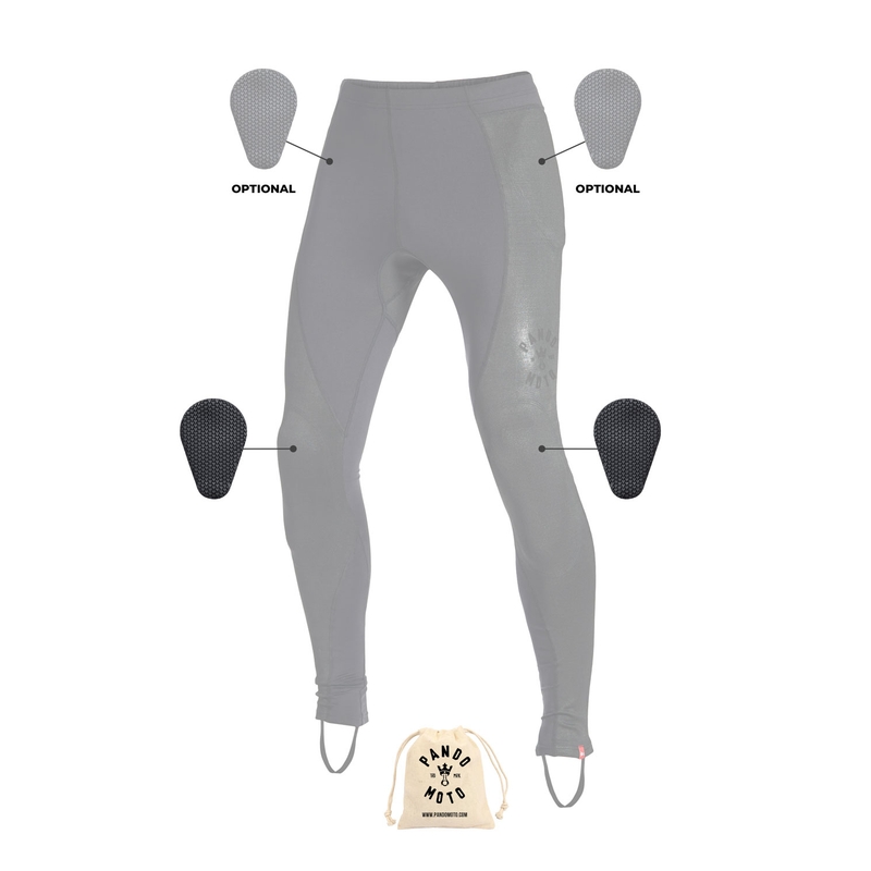 Motorrad-Leggings PANDO MOTO Skin UH 02 schwarz Ausverkauf