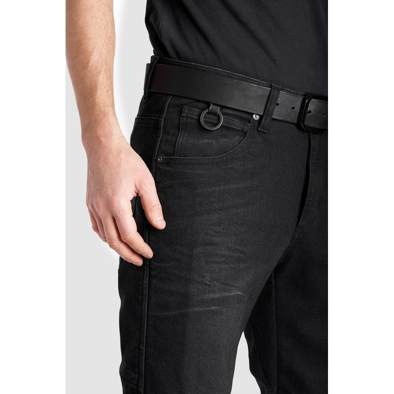Motorradjeans PANDO MOTO Boss Dyn schwarz Ausverkauf
