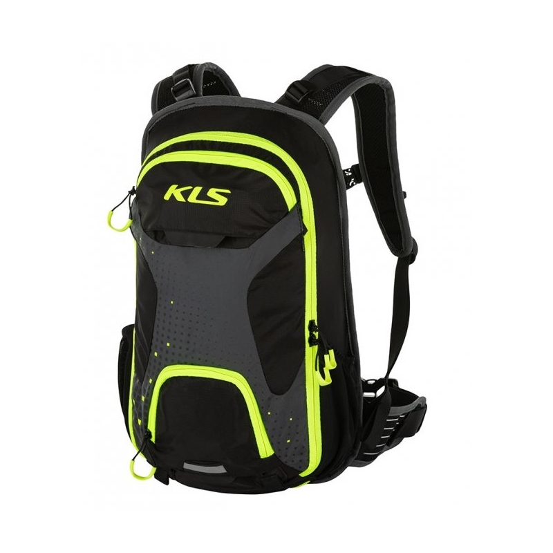 Radsport-Rucksack KELLYS Lane 10 l schwarz-fluo gelb Ausverkauf