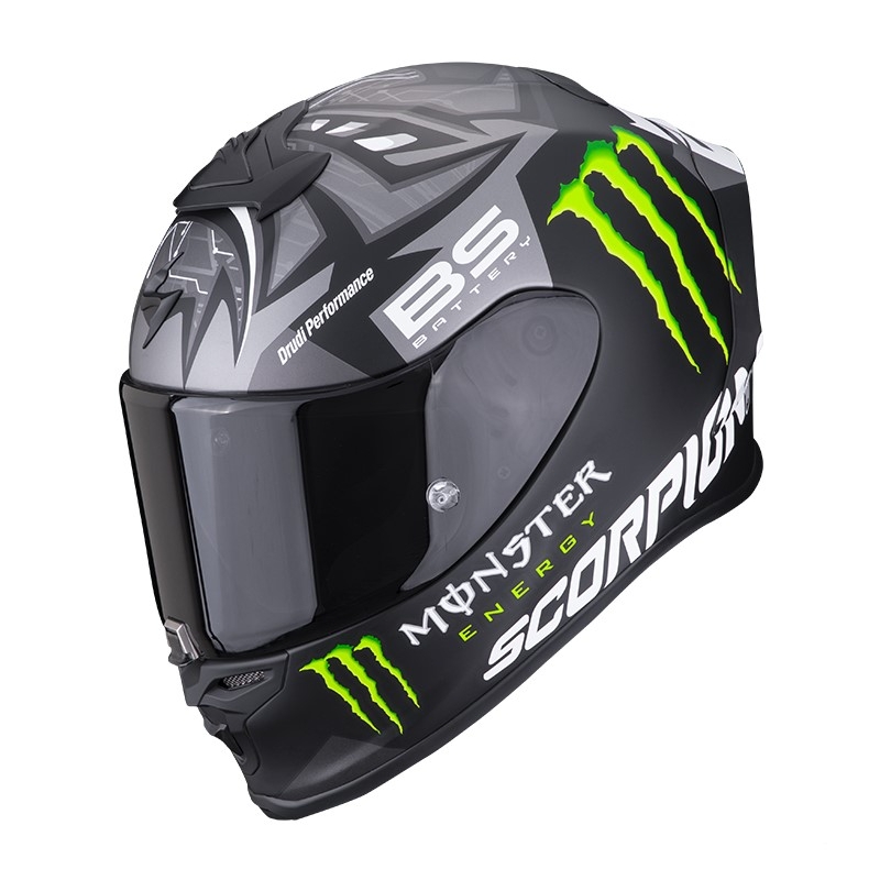 Integral Motorradhelm Scorpion EXO-R1 Air Fabio Quartararo Monster Replica grau