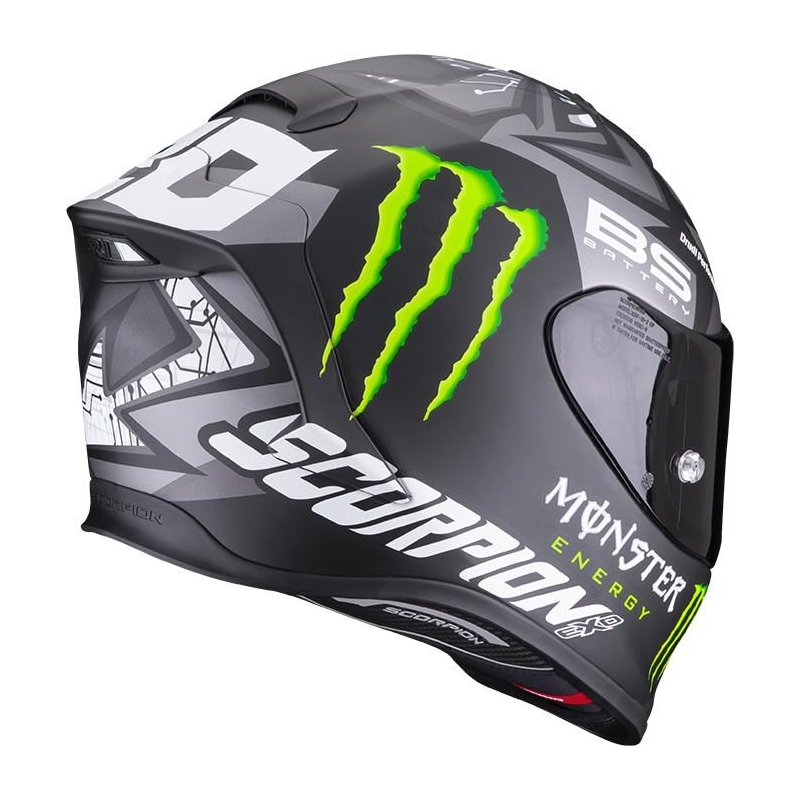 Integral Motorradhelm Scorpion EXO-R1 Air Fabio Quartararo Monster Replica grau