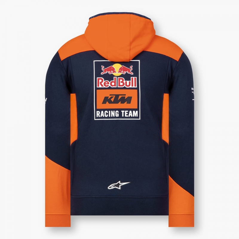 Kinder Sweatshirt KTM Red Bull Racing Zip blau-orange