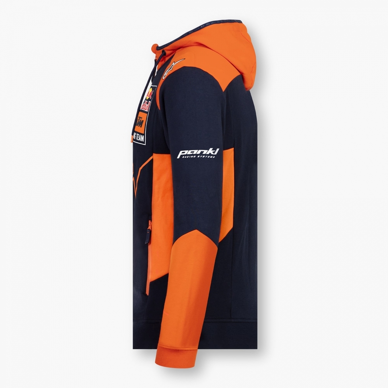 Kinder Sweatshirt KTM Red Bull Racing Zip blau-orange