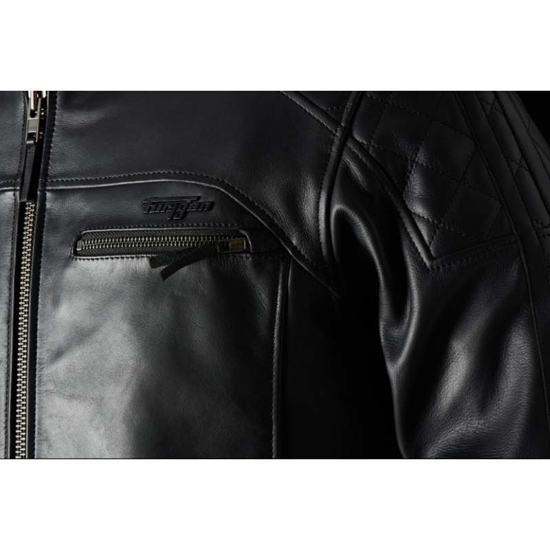 Furygan Legend Evo Schwarz Motorradjacke Ausverkauf