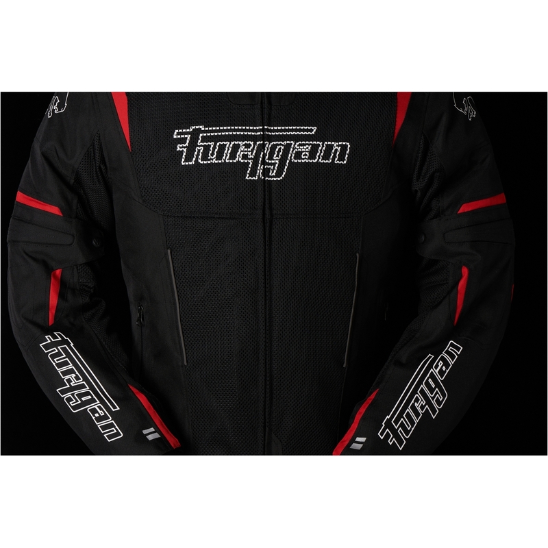 Furygan Ultra Spark Vented 3 in 1 Rot und Schwarz Motorrad Jacke