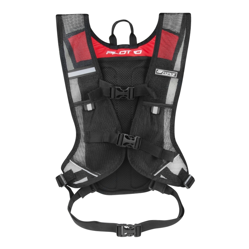 Radsport-Rucksack FORCE Pilot 10 l schwarz-rot Ausverkauf