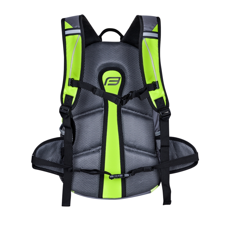 Radsport-Rucksack FORCE Jordan Ace 20 l grau-fluo grün Ausverkauf