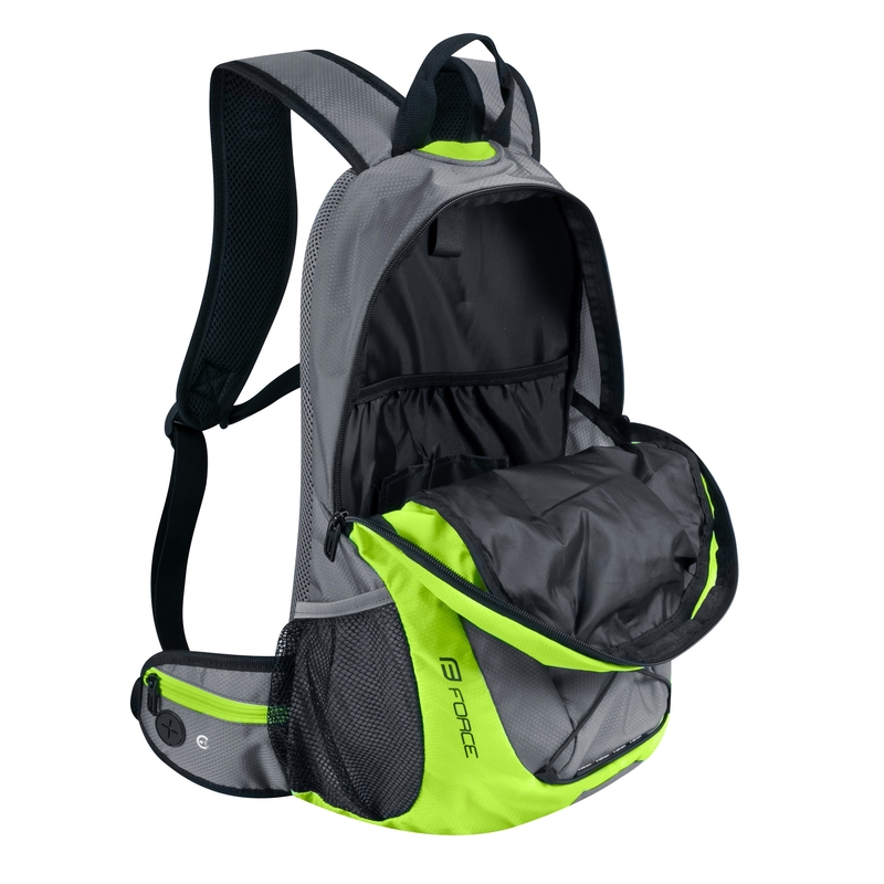 Radsport-Rucksack FORCE Jordan Ace 20 l grau-fluo grün Ausverkauf
