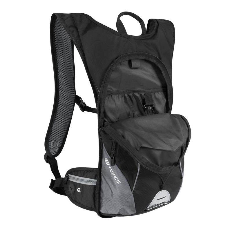 Radsport-Rucksack FORCE Berry Ace 12 l schwarz-grau Ausverkauf