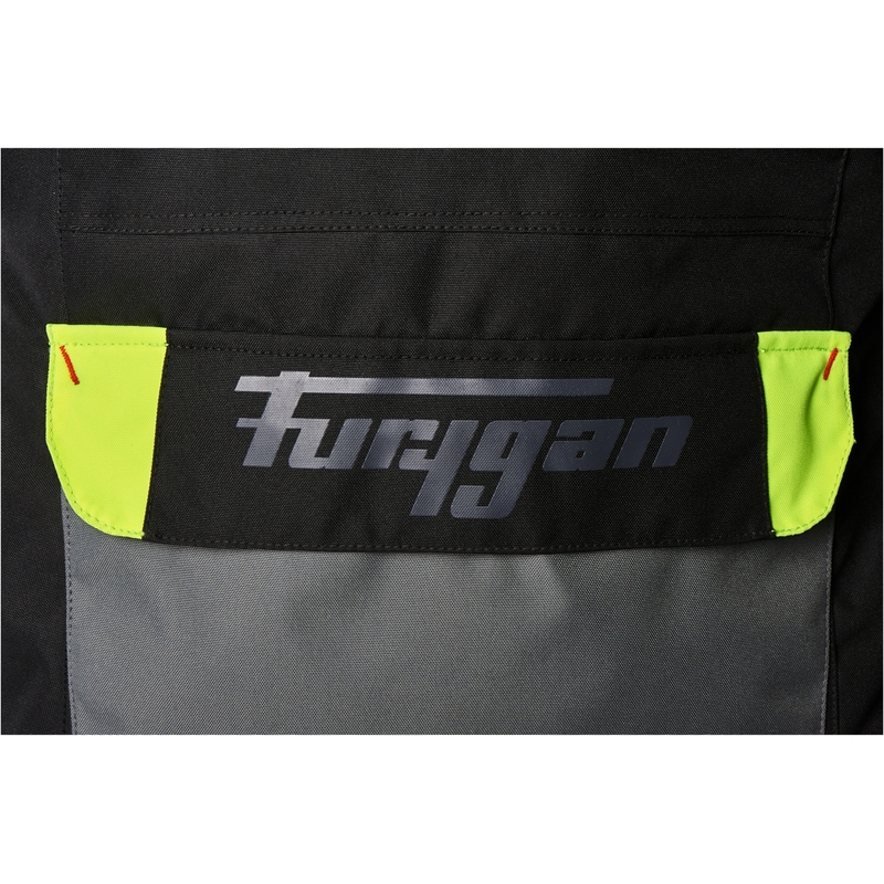 Furygan Apalaches schwarz-fluorgelbe Motorradjacke