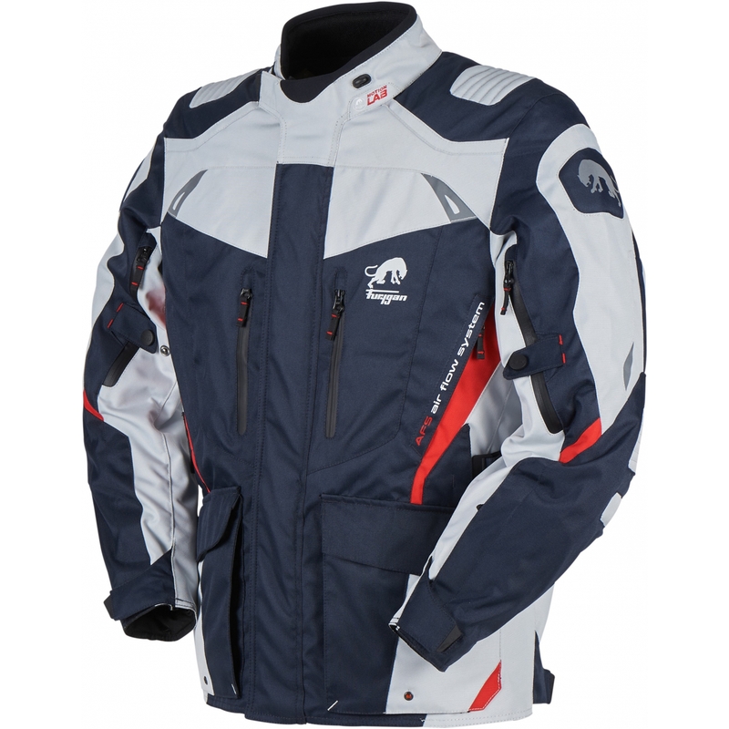 Furygan Apalaches blau-grau-rote Motorradjacke