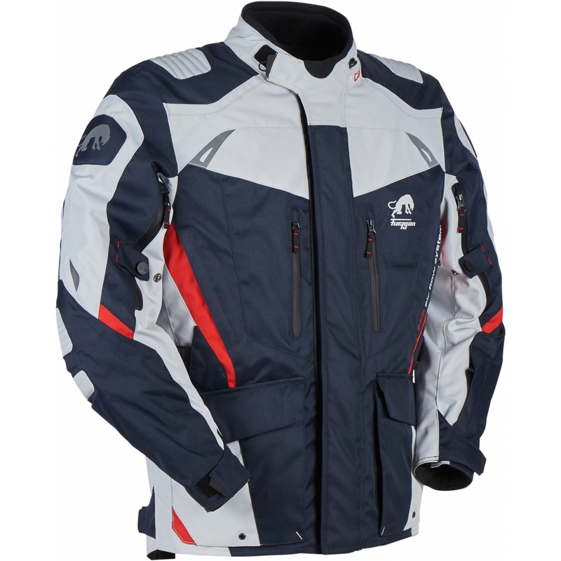 Furygan Apalaches blau-grau-rote Motorradjacke