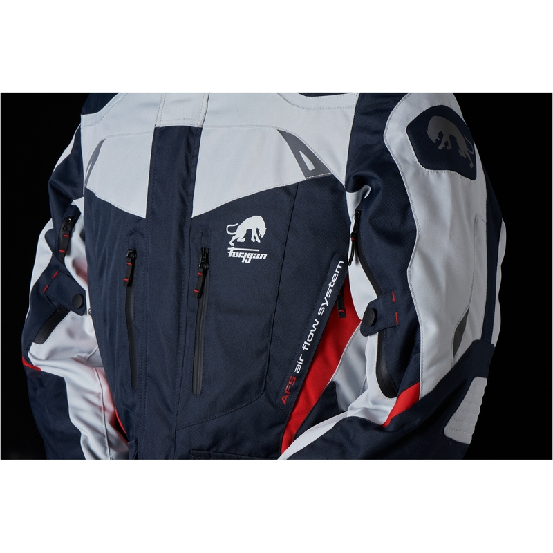 Furygan Apalaches blau-grau-rote Motorradjacke