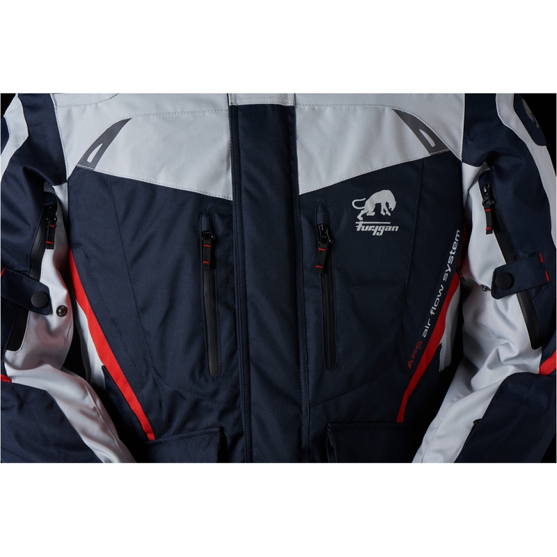 Furygan Apalaches blau-grau-rote Motorradjacke