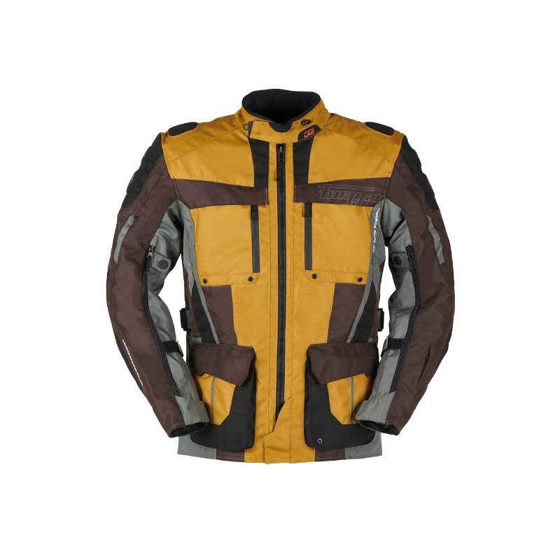 Furygan Brevent 3-in-1 Motorradjacke grau-braun