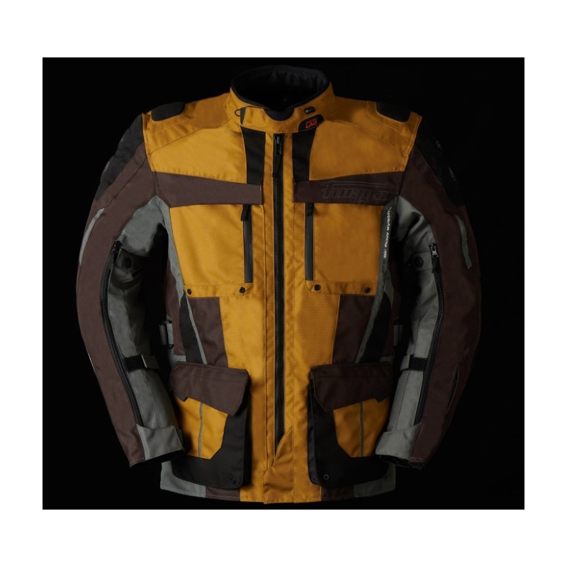 Furygan Brevent 3-in-1 Motorradjacke grau-braun