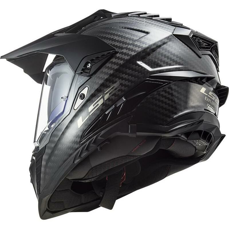 Enduro-Helm LS2 MX701 Explorer C Carbon schwarz glänzend