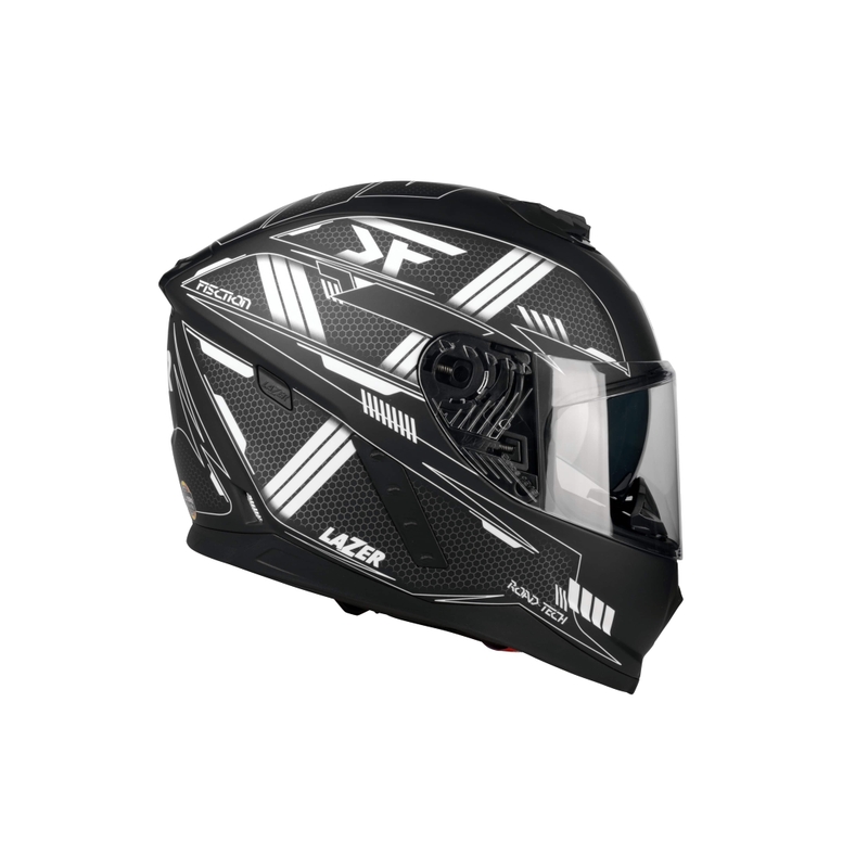 Integral Motorradhelm Lazer Rafale Evo MM Roadtech schwarz und weiß