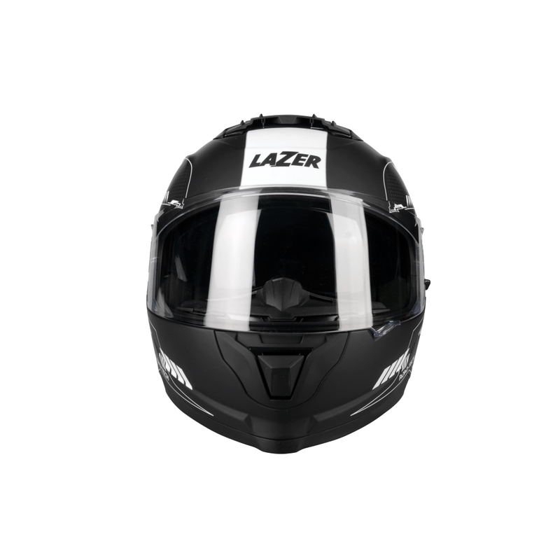 Integral Motorradhelm Lazer Rafale Evo MM Roadtech schwarz und weiß