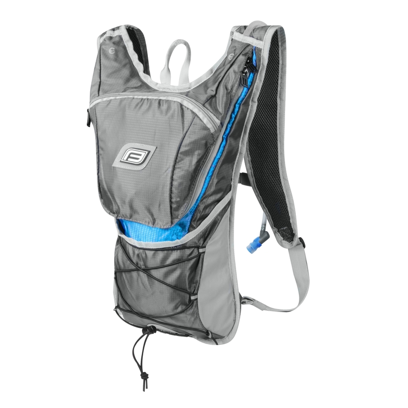 Radsport-Rucksack FORCE Twin Plus 14 l grau-blau mit Hydrovac Ausverkauf
