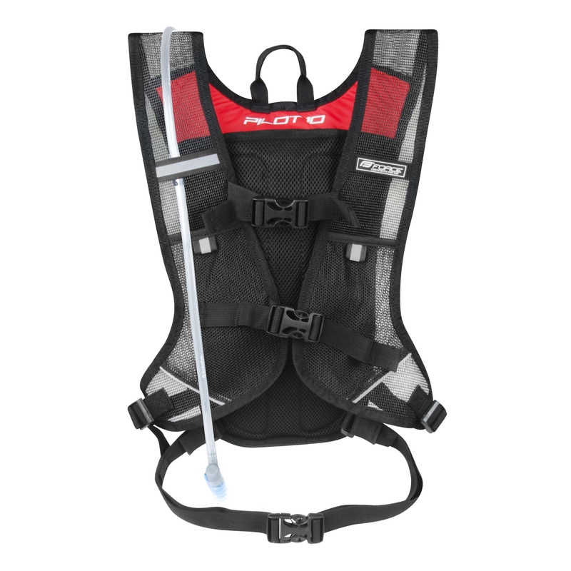 FORCE Pilot Plus 10 l schwarz-roter Fahrradrucksack mit Hydrovac Ausverkauf