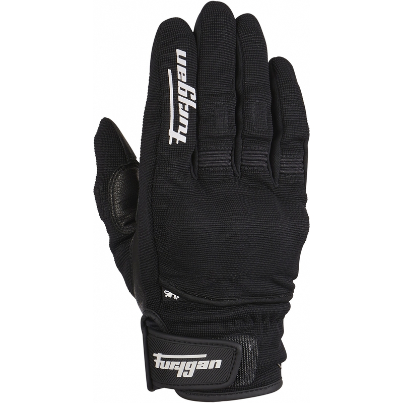 Motorradhandschuhe Furygan Jet D3O schwarz und weiß