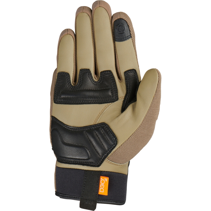 Motorradhandschuhe Furygan Jet D3O braun-schwarz