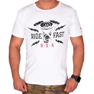 T-shirt RSA Ride Fast weiß