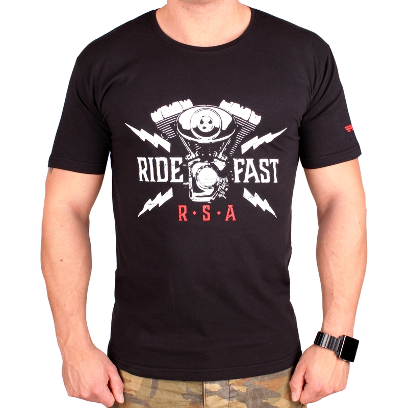 T-shirt RSA Ride Fast schwarz