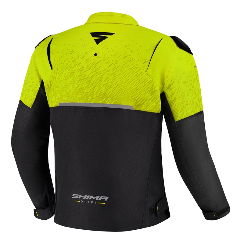 Motorradjacke Shima Drift schwarz-fluorgelb
