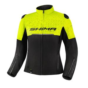 Damen Motorradjacke Shima Drift schwarz-fluo gelb