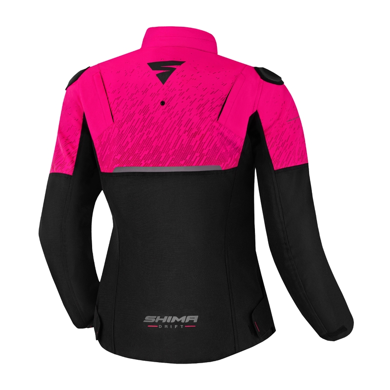 Damen Motorradjacke Shima Drift schwarz und rosa