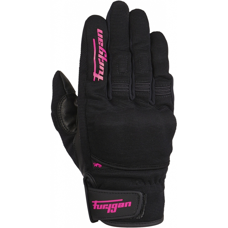 Furygan Jet D3O Damen Motorradhandschuhe schwarz und rosa
