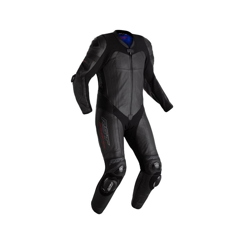 RST Pro Serie Airbag Einteiliger Motorradoverall Schwarz Ausverkauf
