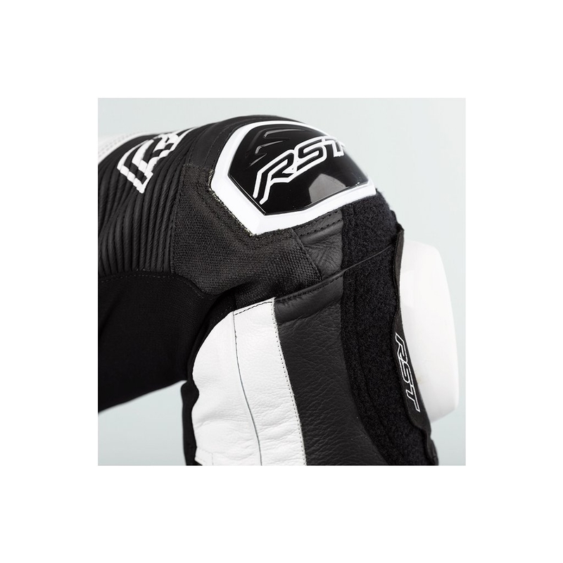 RST Pro Series Airbag Einteiliger Motorradoverall schwarz und weiß  Ausverkauf
