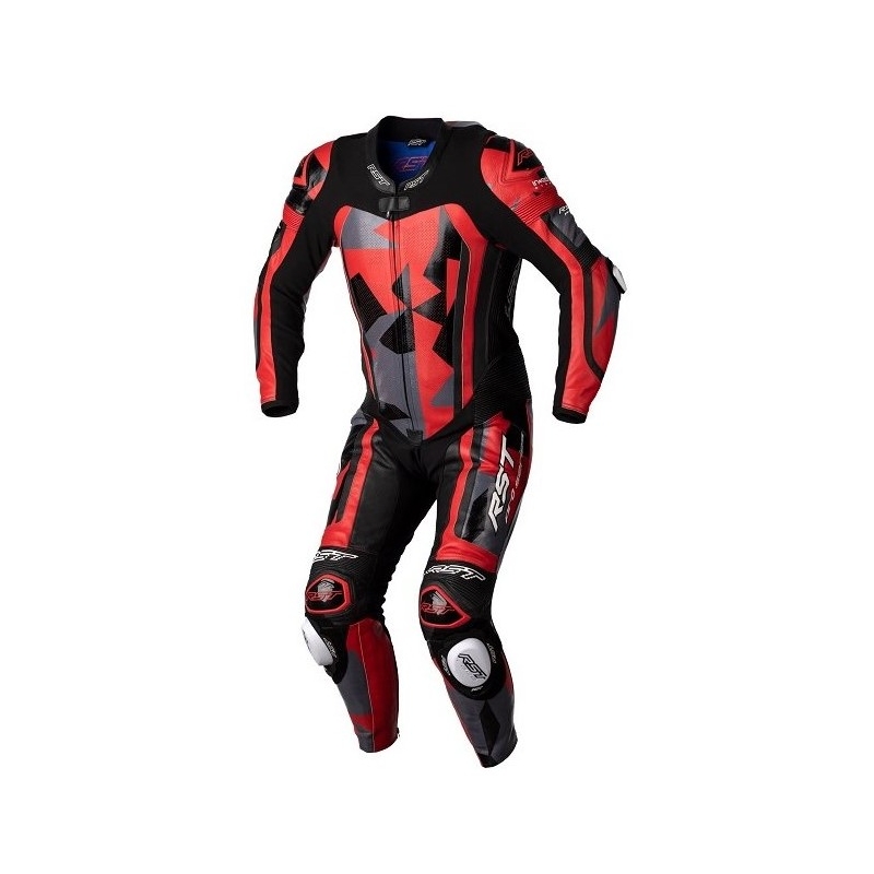 RST Pro Series CE einteiliger Motorradanzug schwarz-grau-rot Ausverkauf
