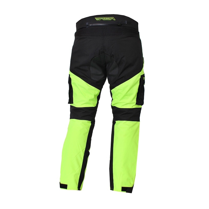 Kalhoty na motorku Tops černo-fluo žluté výprodej