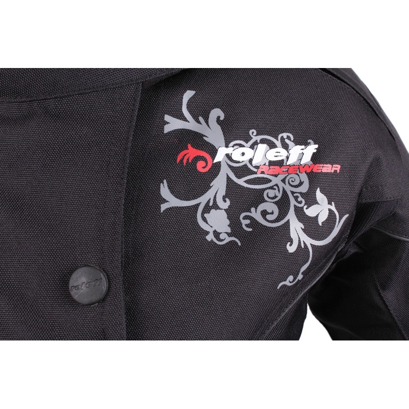 Damen-Motorradjacke Roleff Ladylike, schwarz