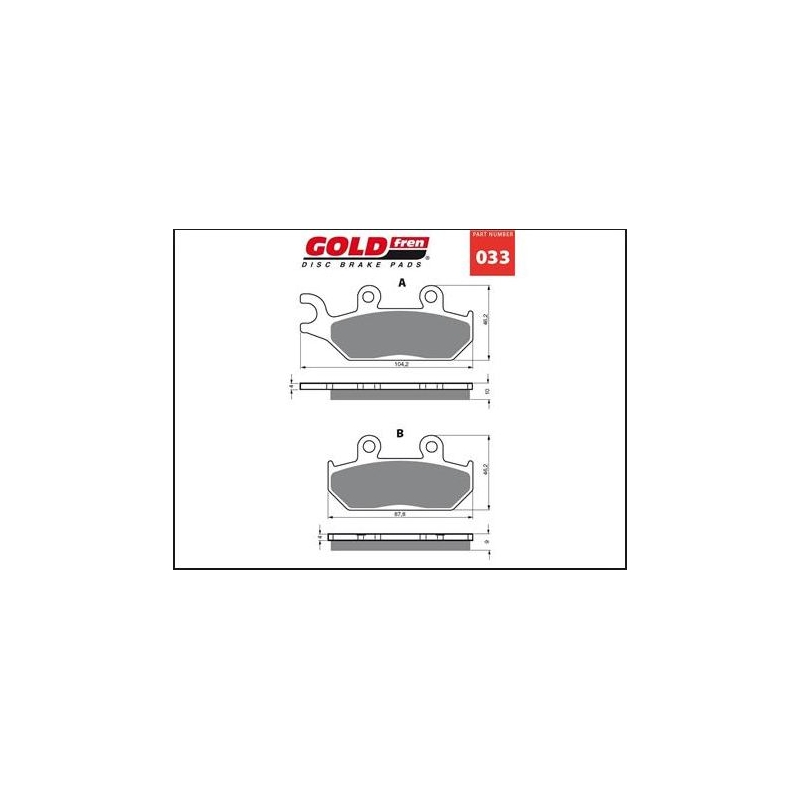 Goldfren AD 033 Bremsbeläge zu verkaufen Ausverkauf
